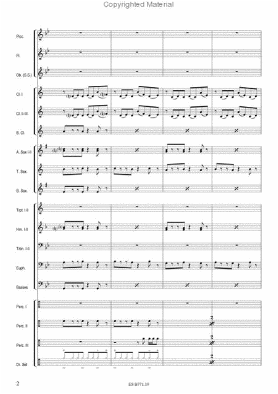 Libertango Concert Band scores gallery preview page 4