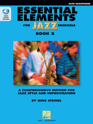 Book cover for Essential Elements for Jazz Ensemble Book 2 – Eb Alto Saxophone