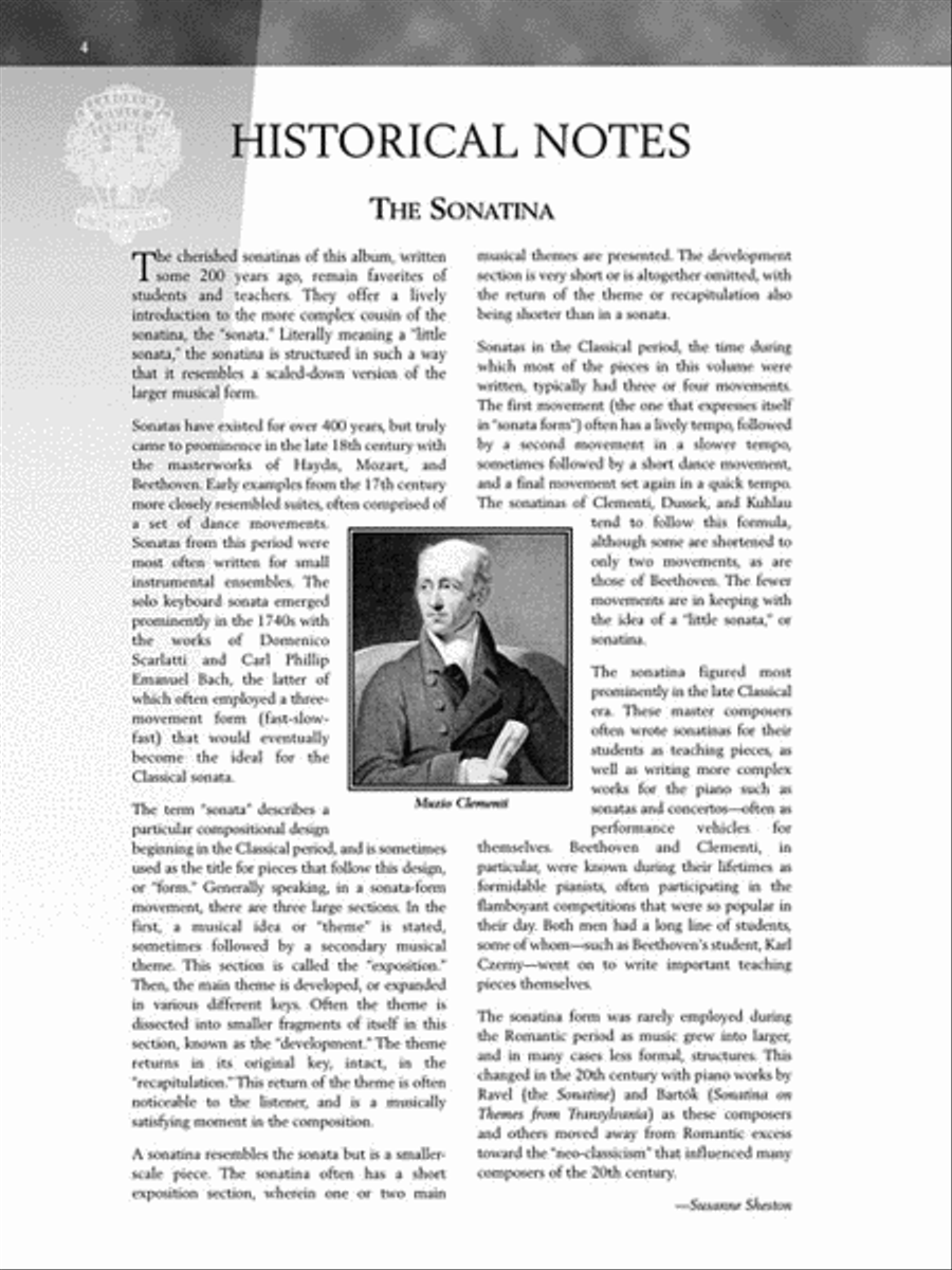 Sonatina Album Piano Solo scores gallery preview page 5