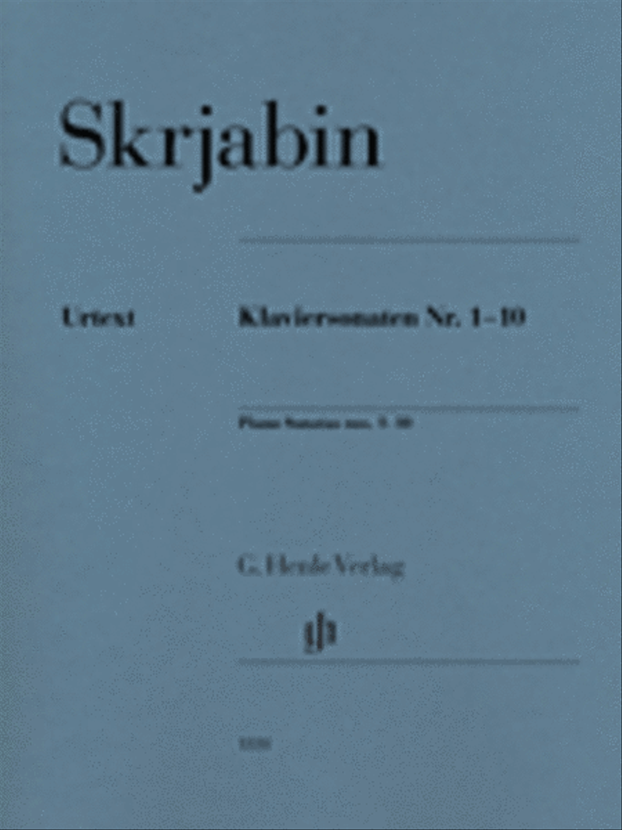Piano Sonatas Nos. 1-10 Piano Solo scores gallery preview page 1
