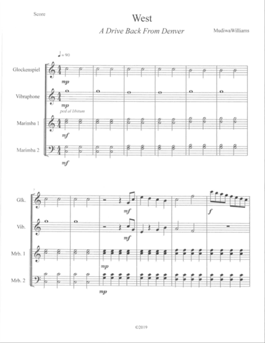 West, A Drive Back from Denver Chamber Music scores gallery preview page 4