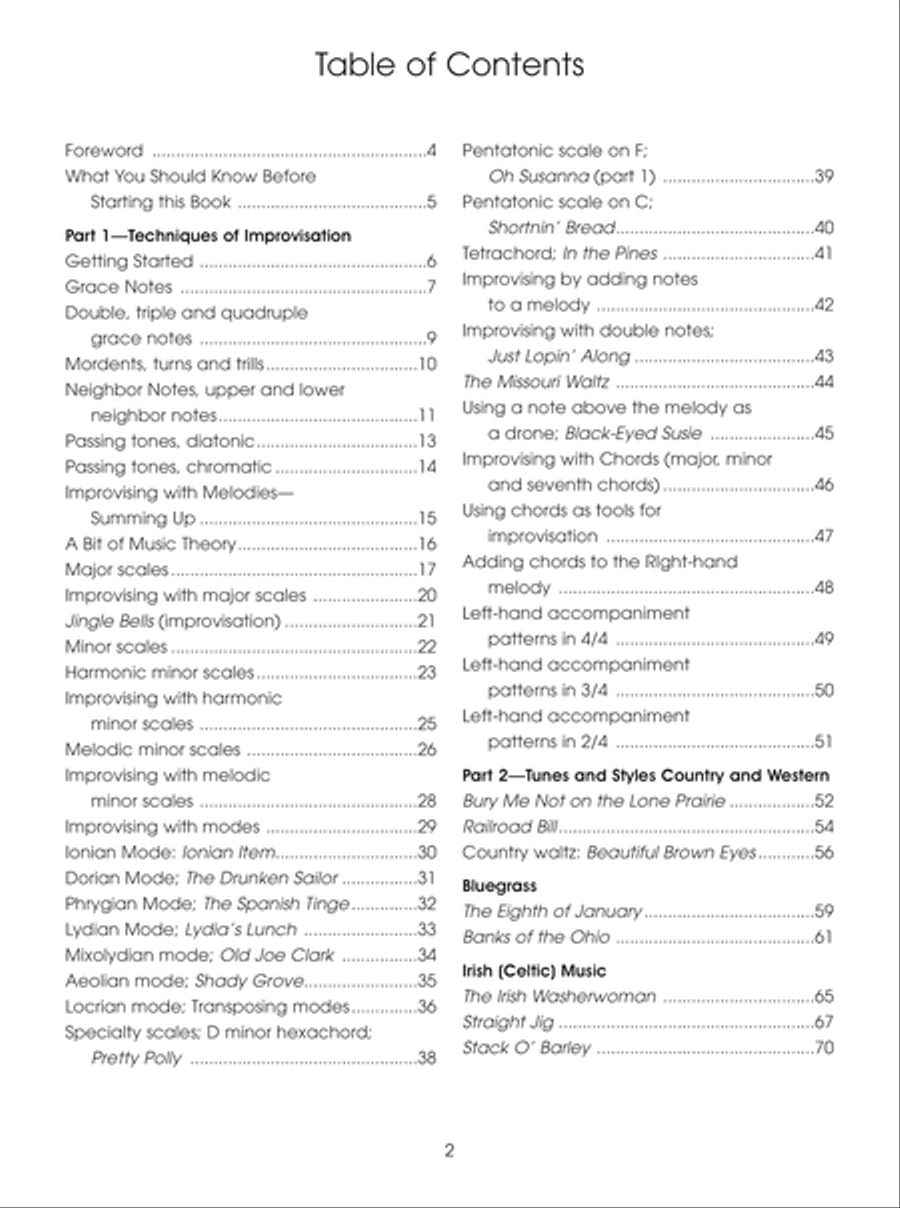 A Guide to Non-Jazz Improvisation: Piano Edition Easy Piano scores gallery preview page 8
