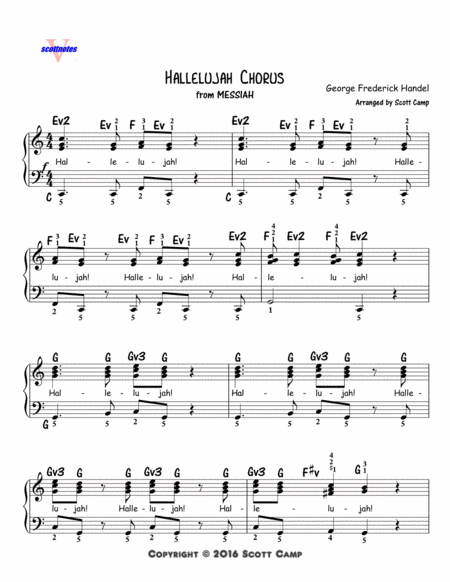 Hallelujah Chorus, from Handel's MESSIAH (Second Year Piano Students)