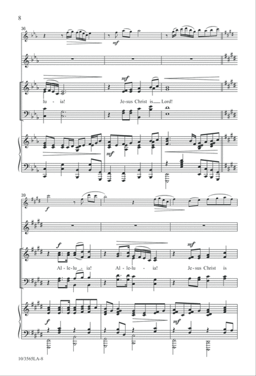 He Is Lord 4-Part scores gallery preview page 8