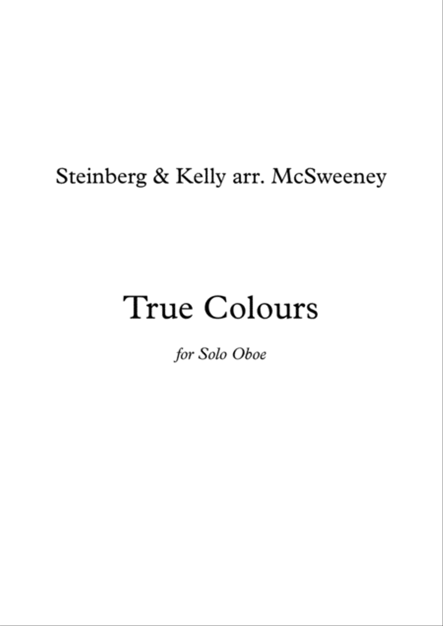 True Colors Piano scores gallery preview page 1
