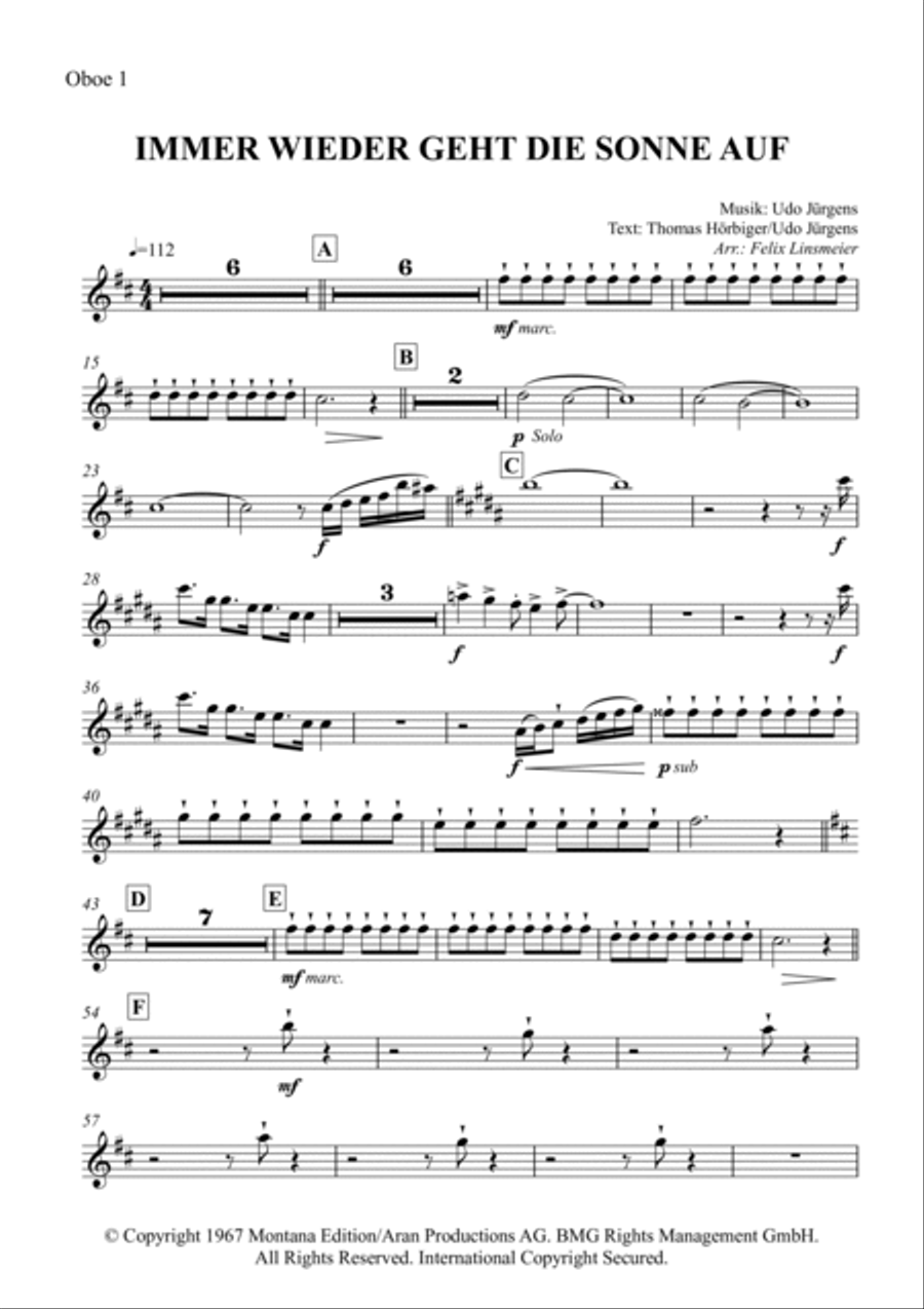 Immer Wieder Geht Die Sonne Auf Full Orchestra scores gallery preview page 5