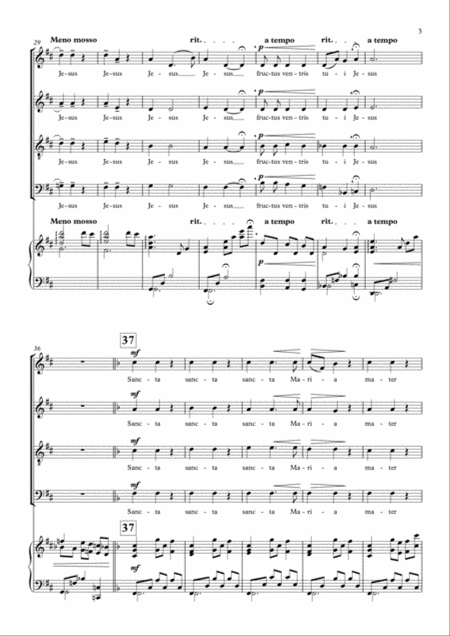 Ave Maria 4-Part scores gallery preview page 3
