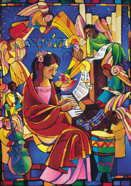 St Cecilia Notecard