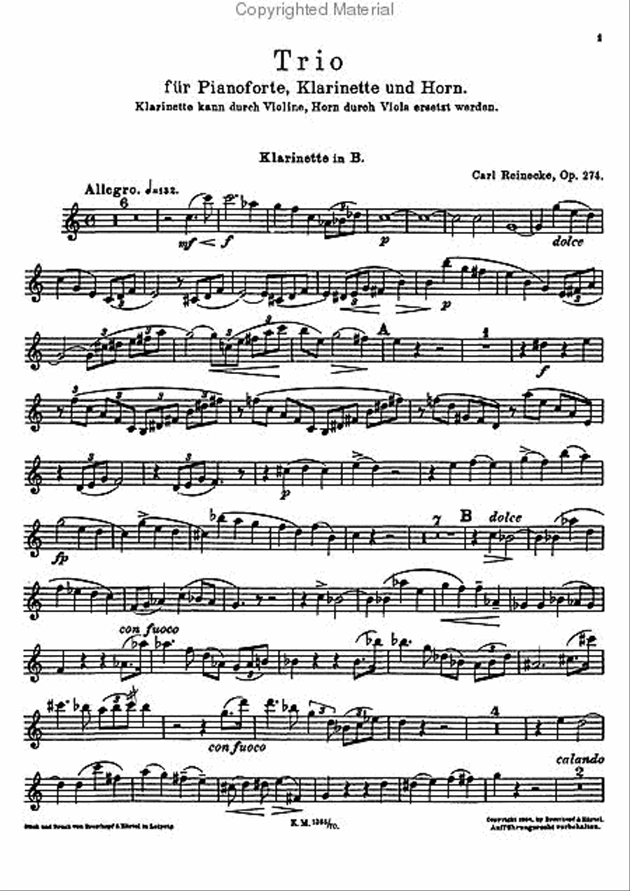 Trio, Op. 274 Clarinet scores gallery preview page 2