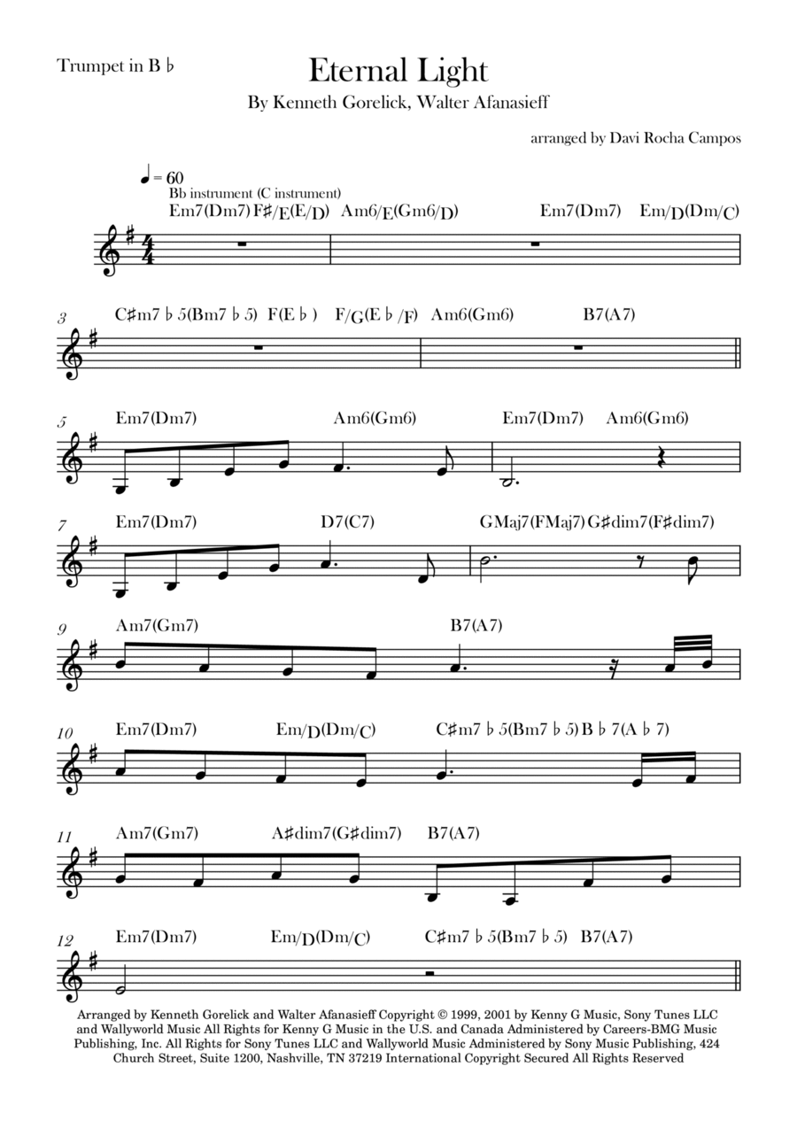 Eternal Light Chamber Music scores gallery preview page 1