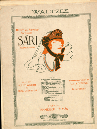 Sari Waltz (Dorfkinder). From motives of the Operette "Sari.
