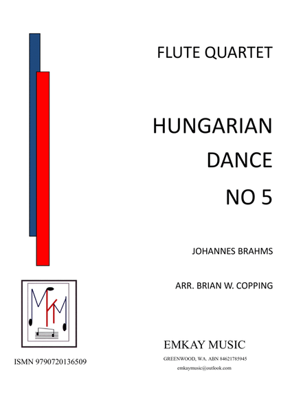 HUNGARIAN DANCE NO 5 - FLUTE QUARTET image number null