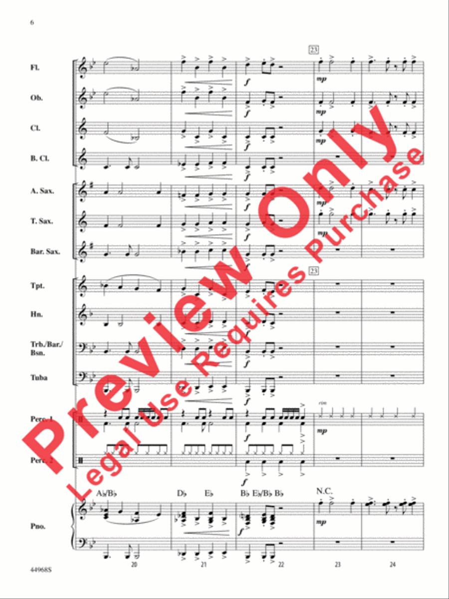 Moon Rocks Moon Rocks Concert Band scores gallery preview page 19