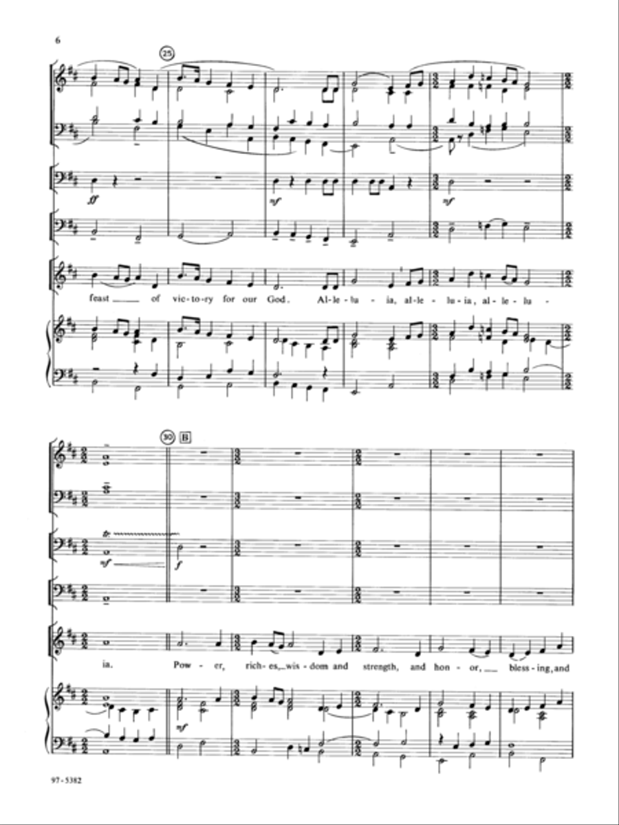 Festival Canticle: Worthy Is Christ (Full Score) Unison Choir scores gallery preview page 5