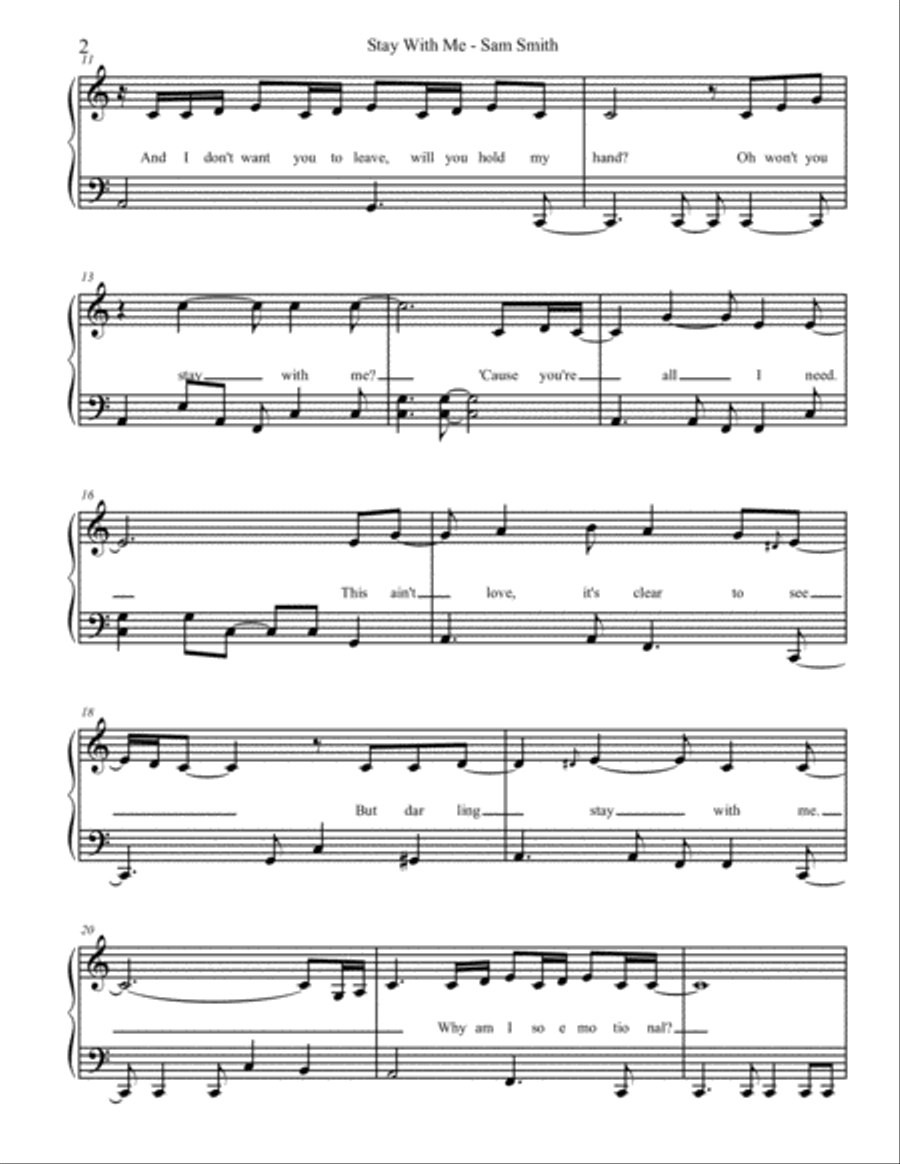 Stay With Me Small Ensemble scores gallery preview page 2