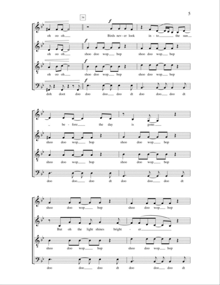 Sign Your Name 4-Part scores gallery preview page 5