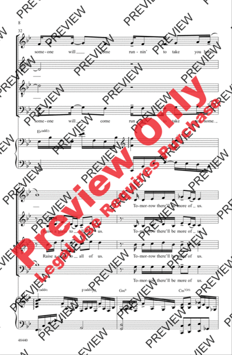 Found/Tonight 4-Part scores gallery preview page 8