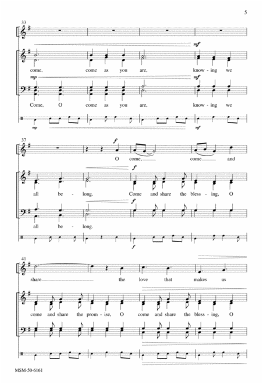 Come Before the Table 4-Part scores gallery preview page 4