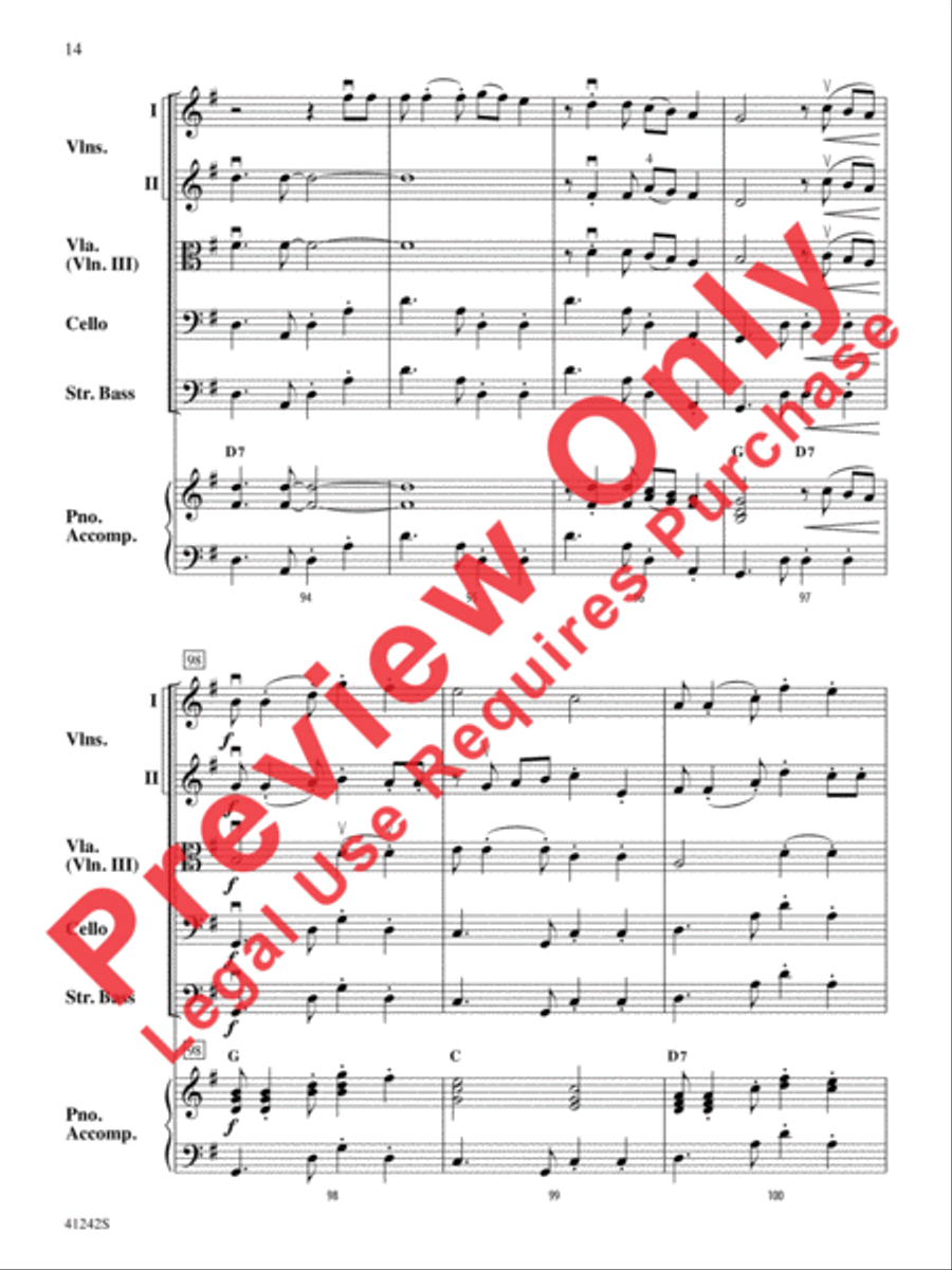 Tango of the Bulldogs Tango of the Bulldogs String Orchestra scores gallery preview page 15