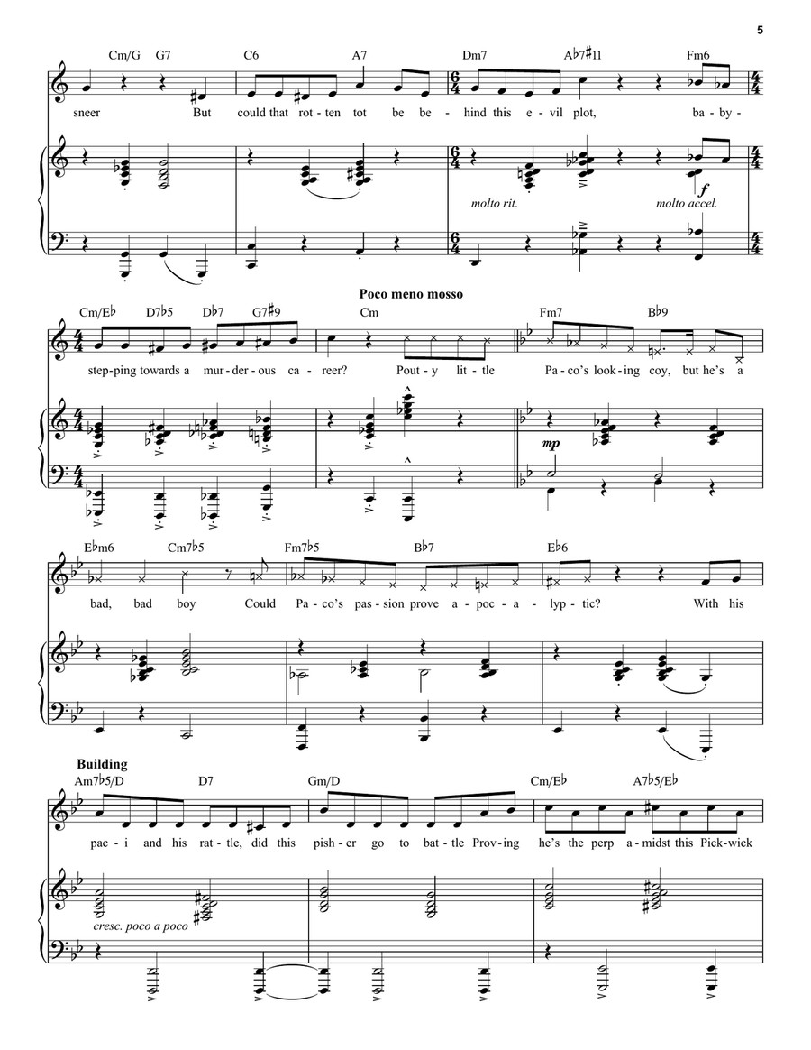Which Of The Pickwick Triplets Did It? (from Only Murders In The Building: Season 3) Voice scores gallery preview page 5