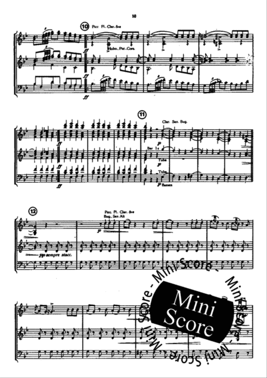 Il Barbiere Di Sivigla Il Barbiere Di Sivigla Concert Band scores gallery preview page 14