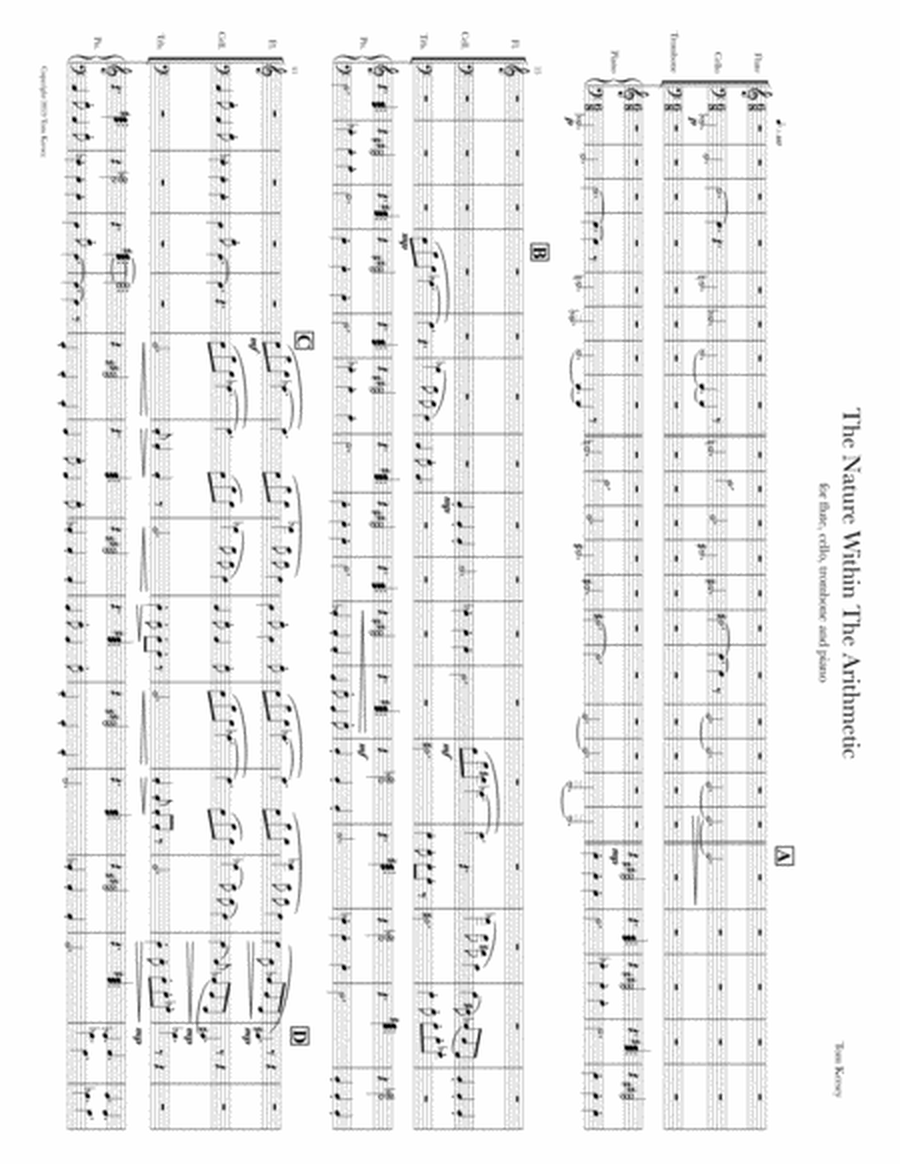 The Nature Within The Arithmetic for flute, cello, trombone and piano image number null