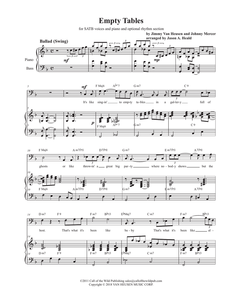 Empty Tables Choir scores gallery preview page 3