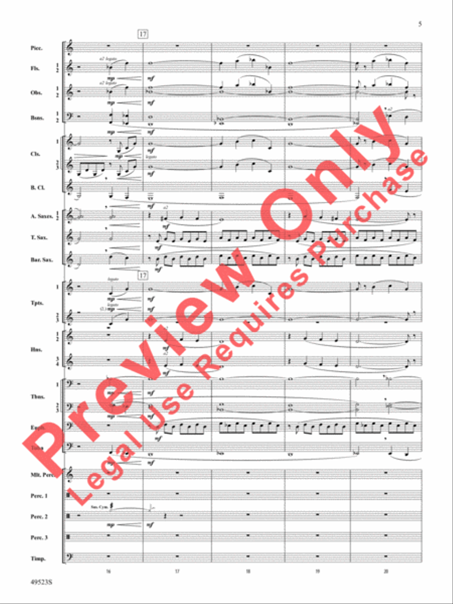 Life Eternal Concert Band scores gallery preview page 6