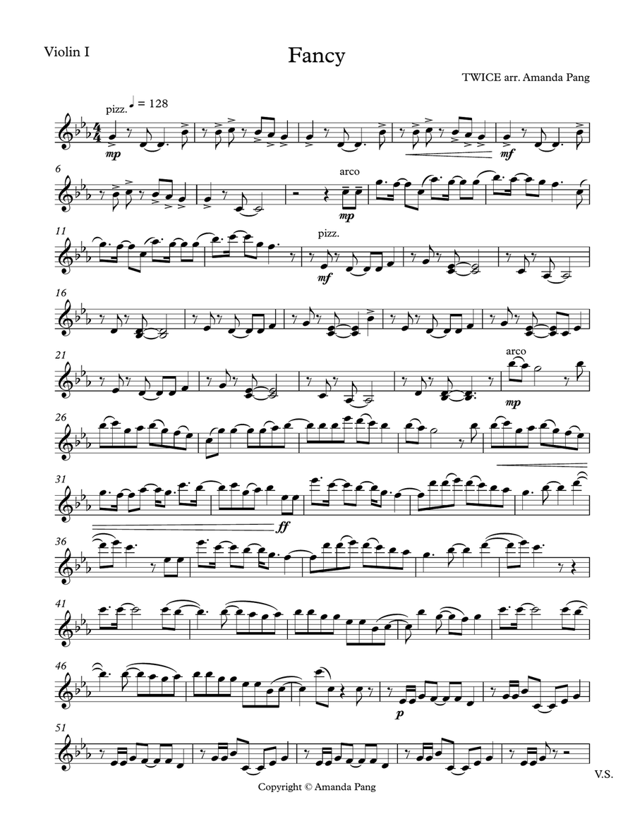 Fancy String Quartet scores gallery preview page 1