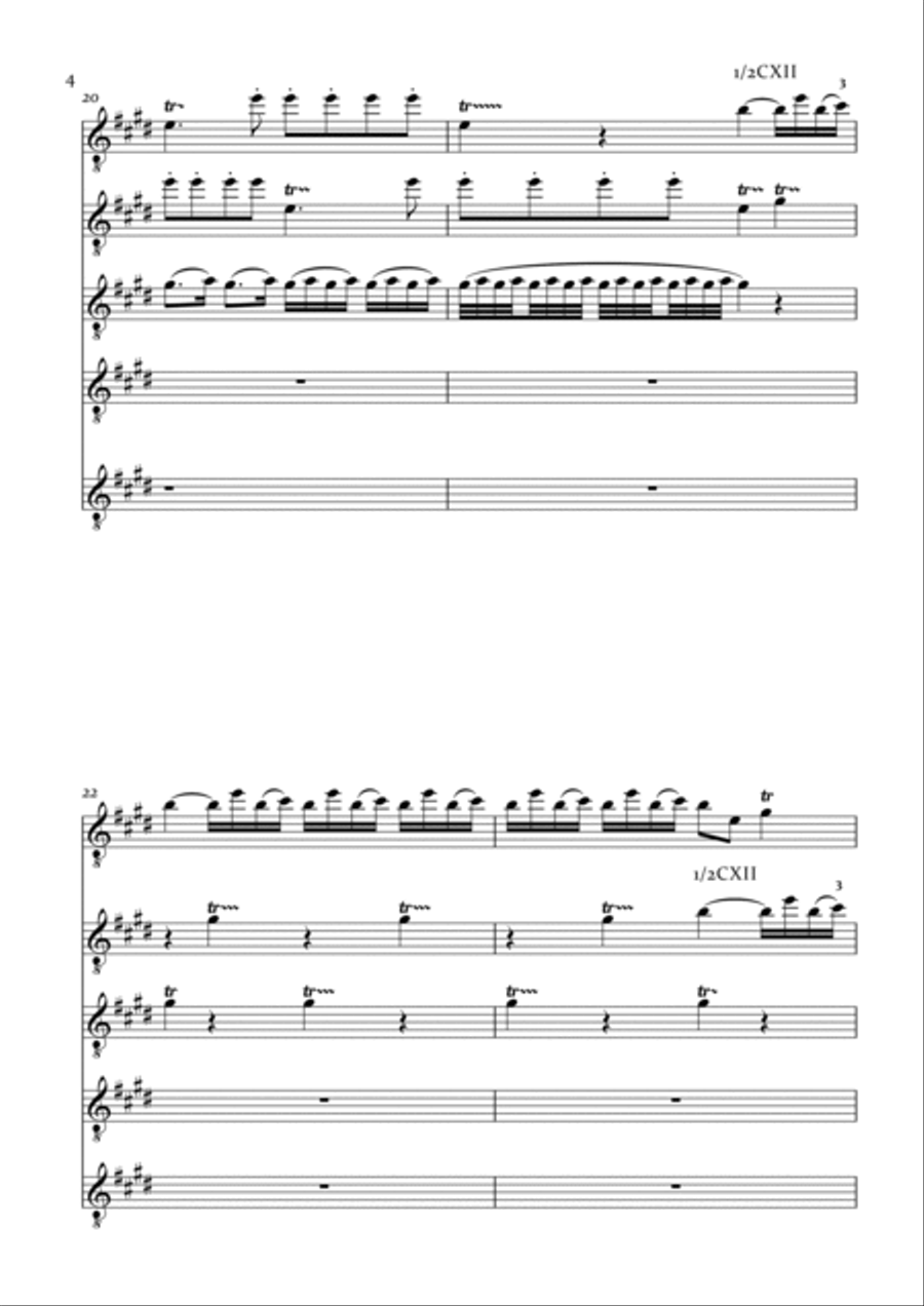 Vivaldi: Spring from 'The Four Seasons' Classical Guitar scores gallery preview page 4