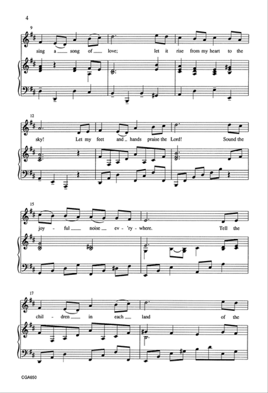 Let My Heart and Soul Praise the Lord Unison Choir scores gallery preview page 4