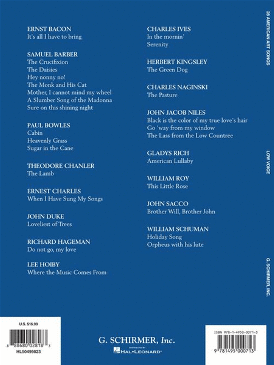 28 American Art Songs Low Voice scores gallery preview page 8