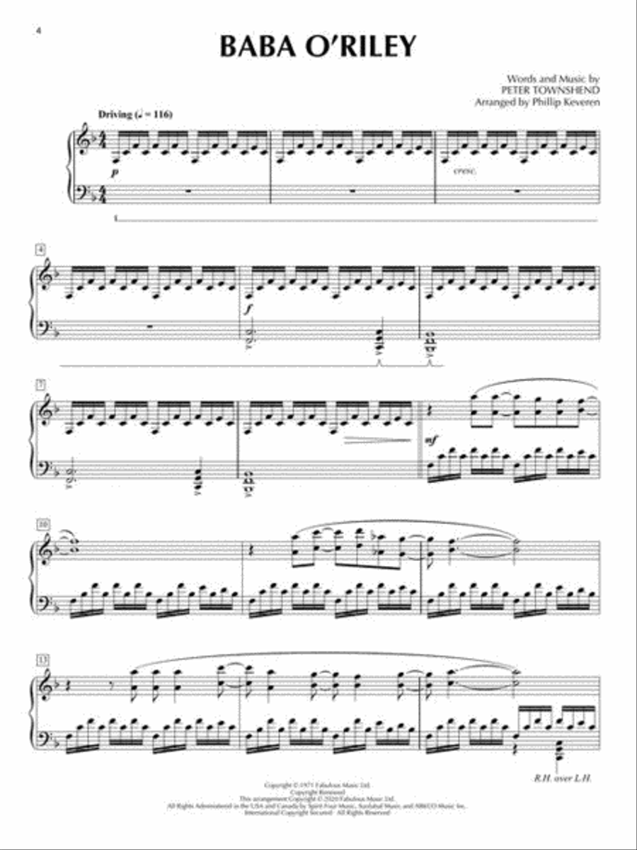 The Who for Classical Piano Piano Solo scores gallery preview page 5