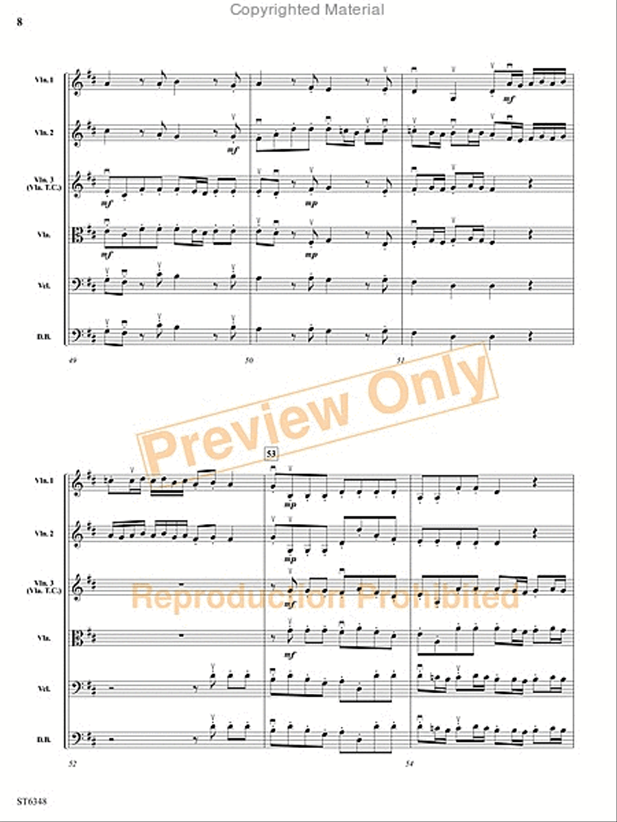 Grave and Allegro String Orchestra scores gallery preview page 9
