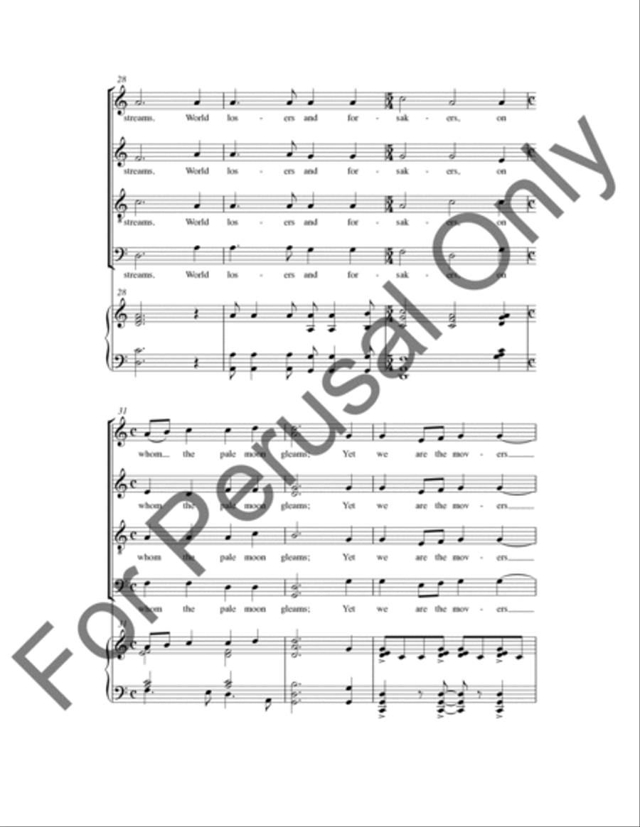 We Are The Music Makers (Choral Score) 4-Part scores gallery preview page 6