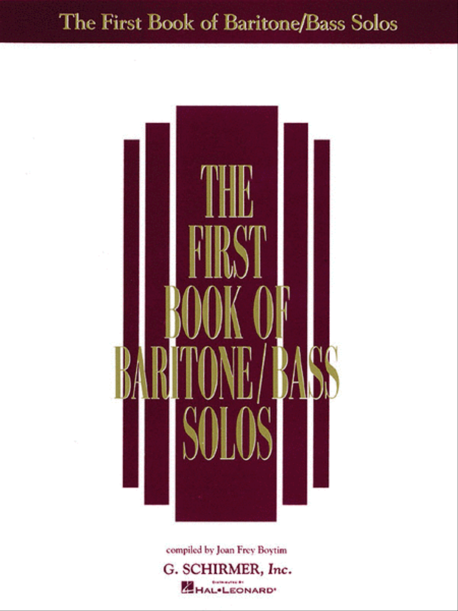 The First Book of Baritone/Bass Solos