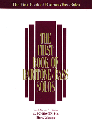 Book cover for The First Book of Baritone/Bass Solos