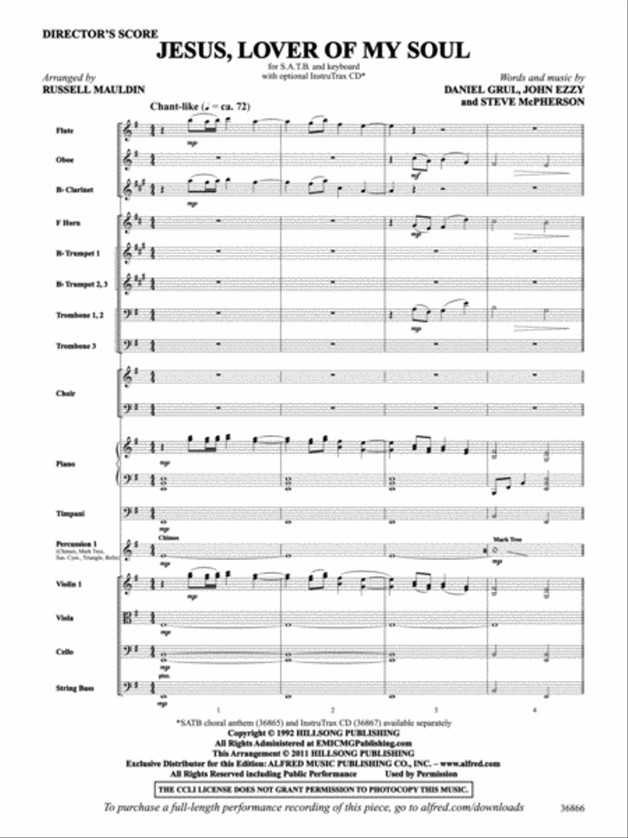 Jesus, Lover of My Soul Jesus, Lover of My Soul Choir scores gallery preview page 2