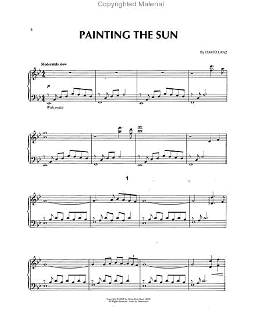 David Lanz - Painting the Sun Piano Solo scores gallery preview page 2