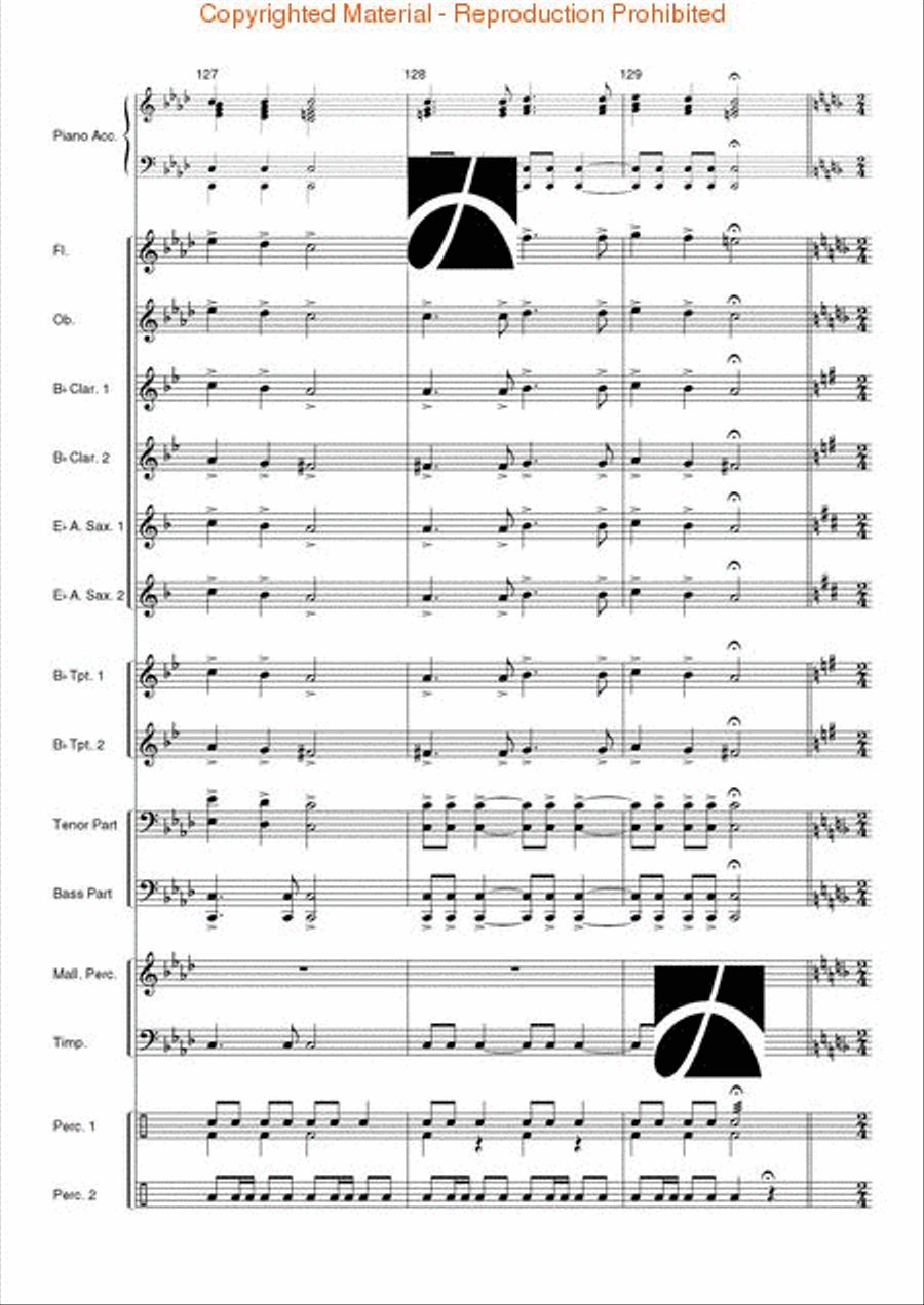 Spanish Overture Concert Band scores gallery preview page 25
