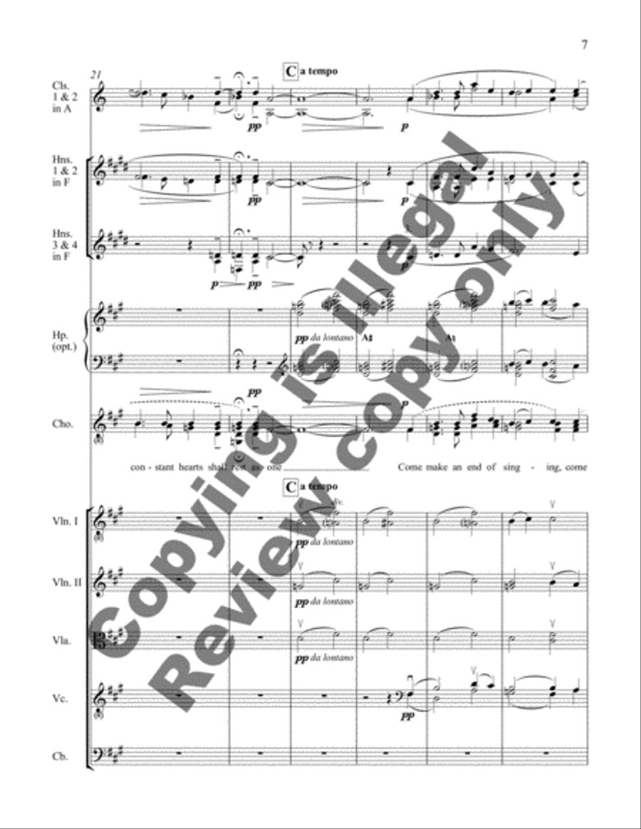 Not an End of Loving (Full Score) Choir scores gallery preview page 5