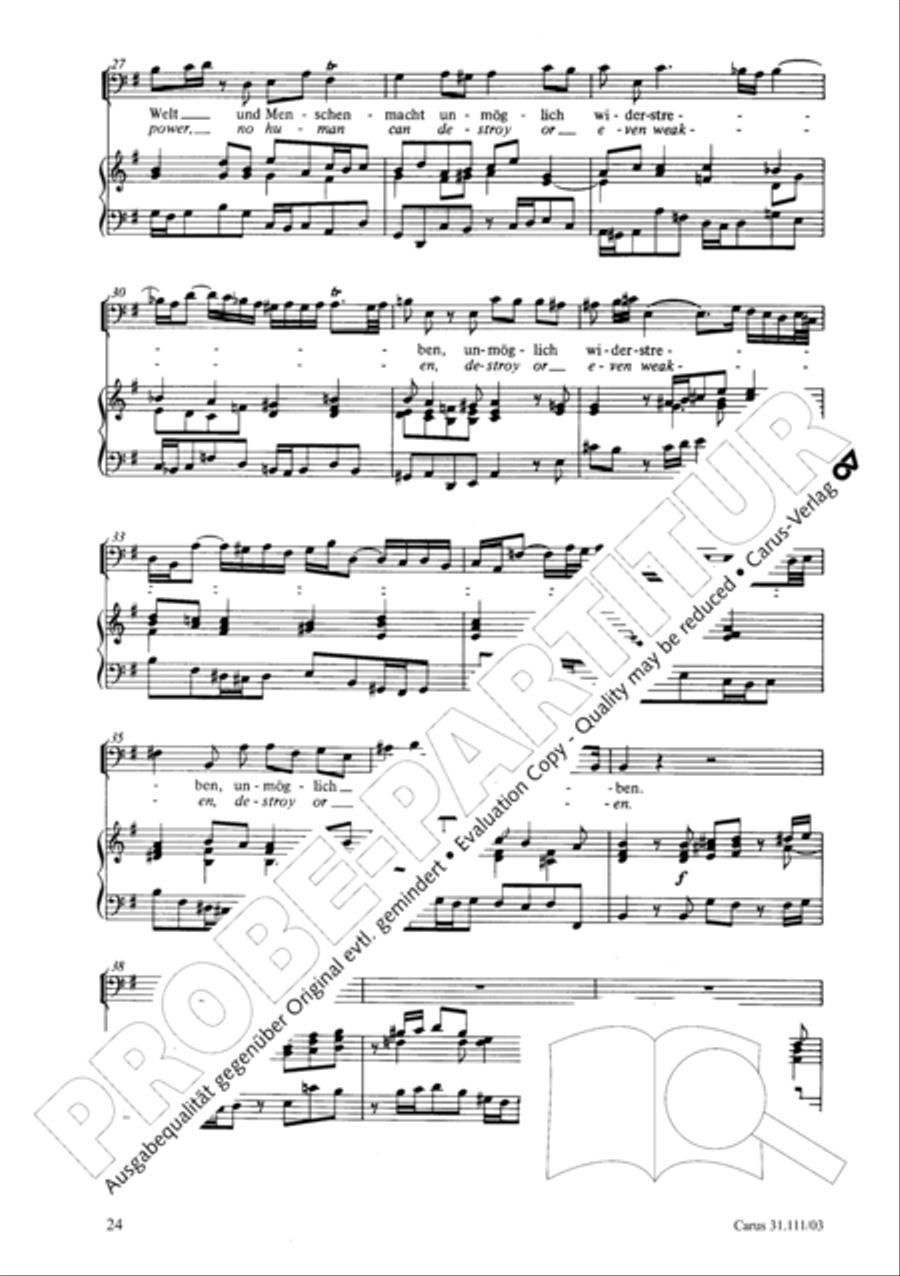 God's will is best, it shall be done (Was mein Gott will, das g'scheh allzeit) 4-Part scores gallery preview page 25