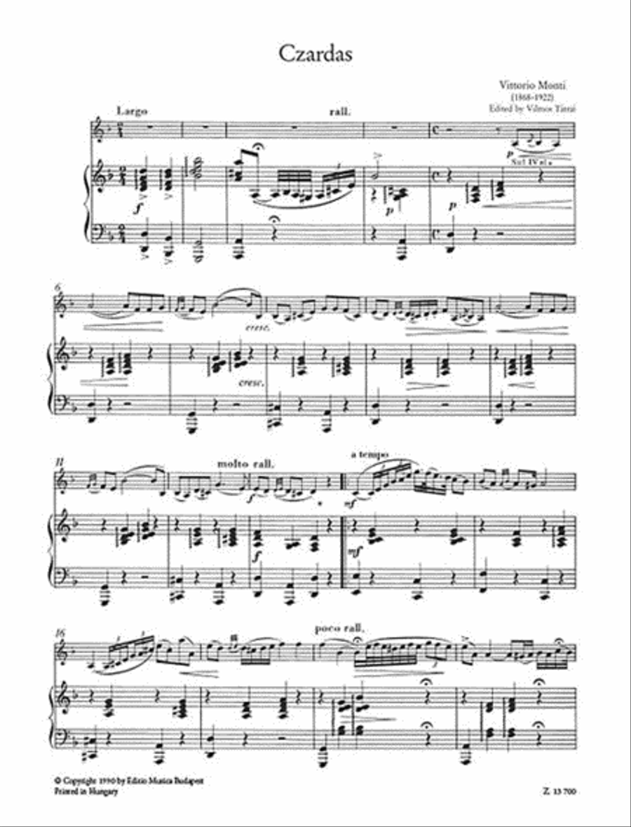 Czardas Violin Solo scores gallery preview page 3