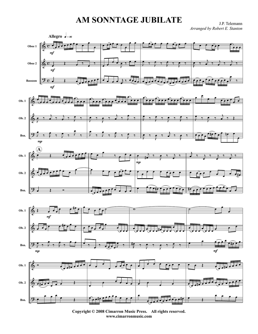 Am Sonntage Jubilate