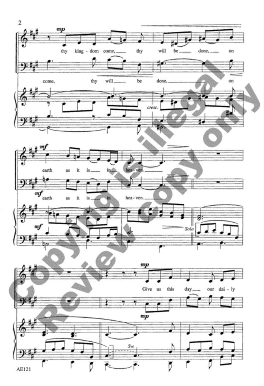 Our Father (The Lord's Prayer) 3-Part scores gallery preview page 4