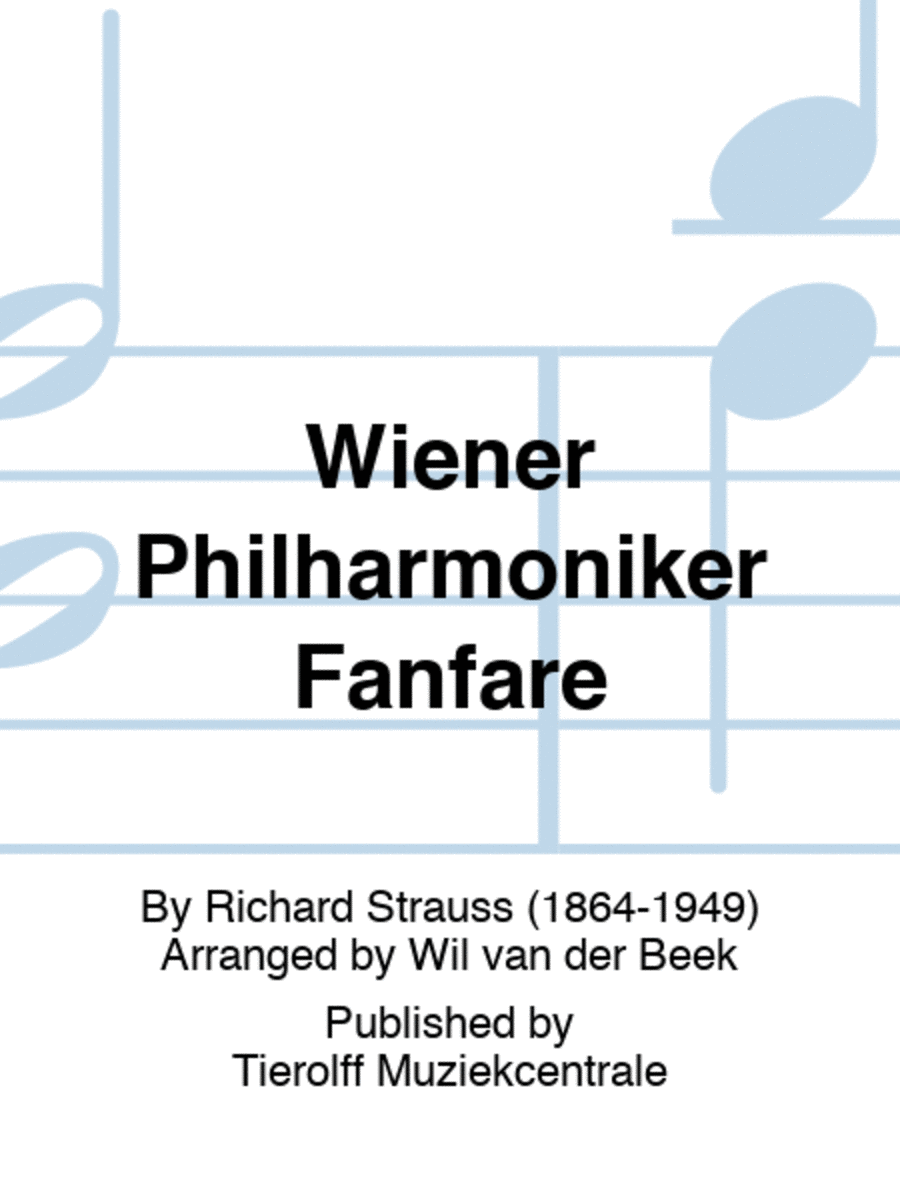 Wiener Philharmoniker Fanfare Concert Band scores gallery preview page 1