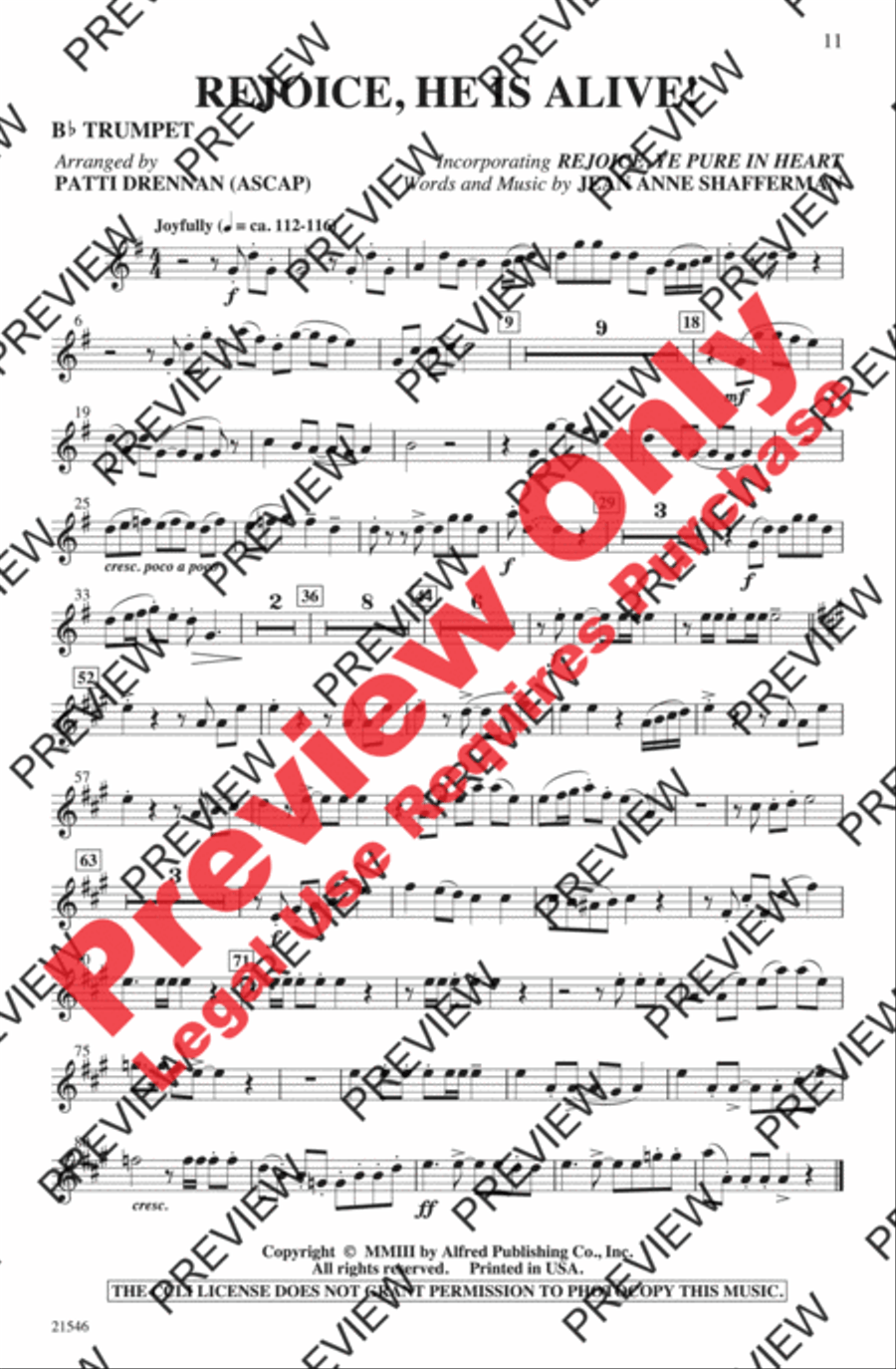 Rejoice, He Is Alive! Rejoice, He Is Alive! 3-Part scores gallery preview page 11