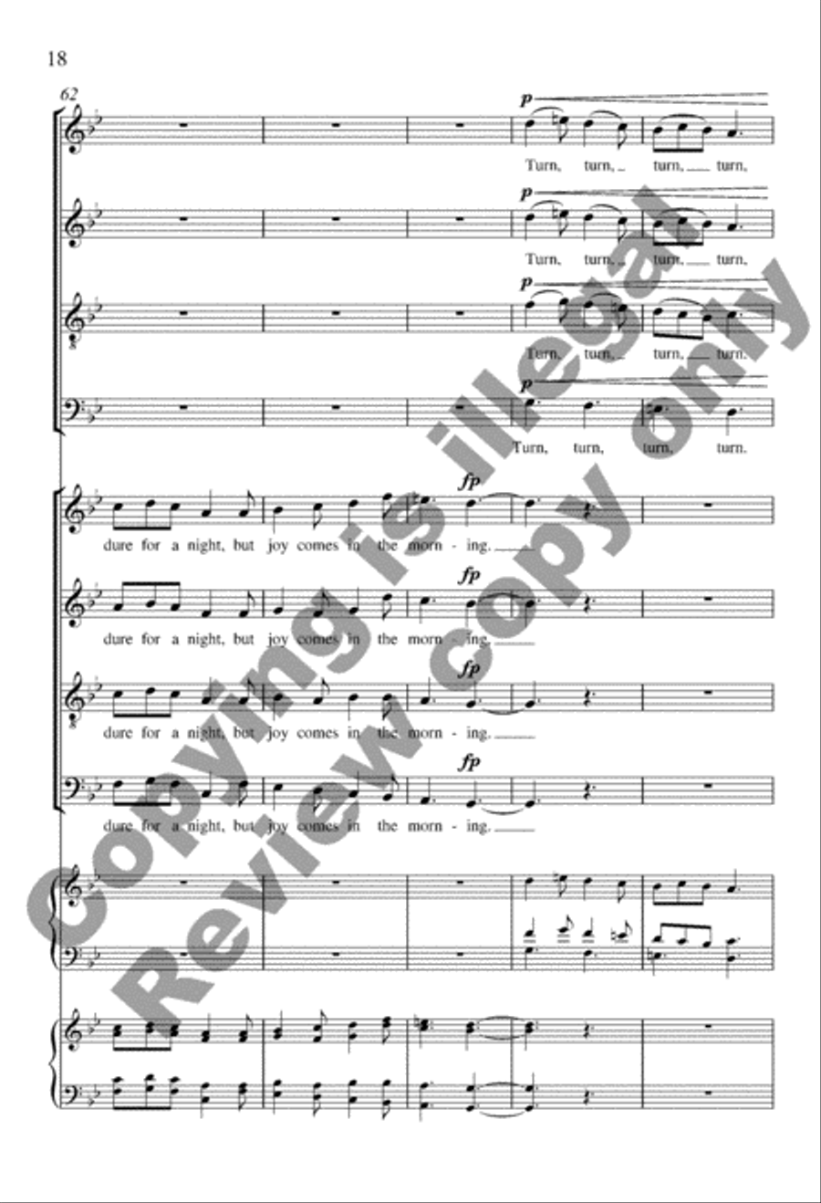 Mourning into Dancing from Suite Remembrance 4-Part scores gallery preview page 17