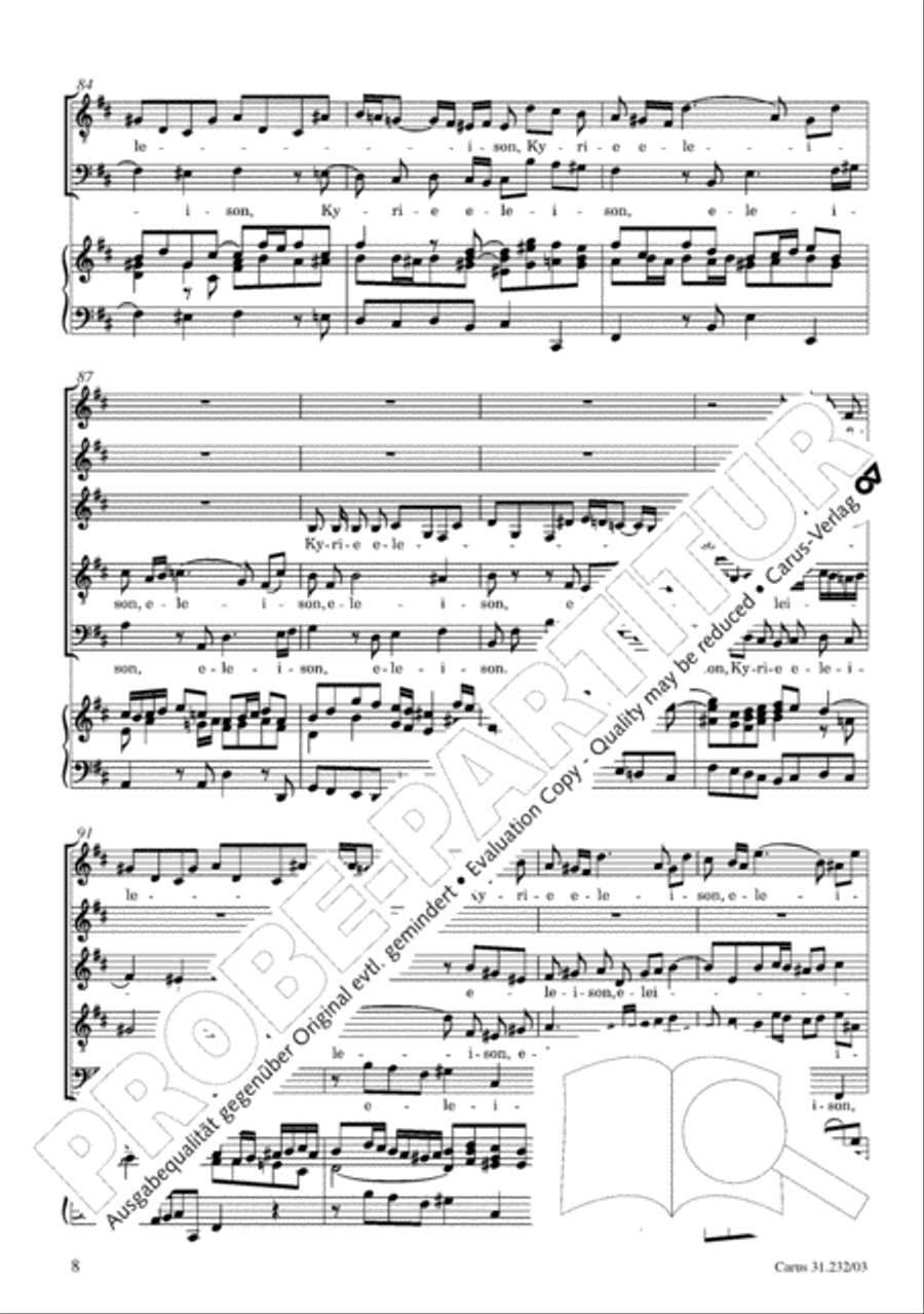 B Minor Mass, BWV 232 (Messe in h-Moll) SSATB scores gallery preview page 13