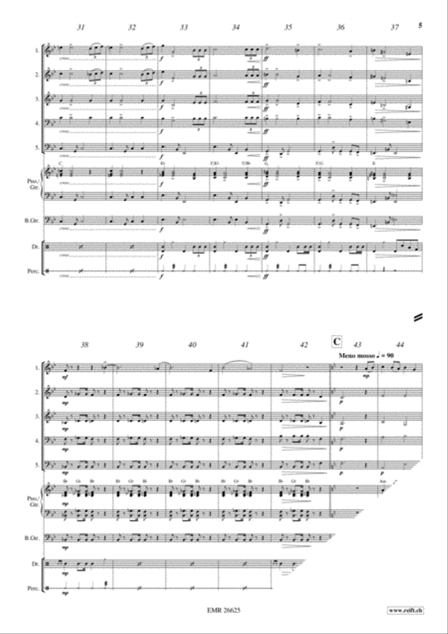 Ceremonial Procession Brass Band scores gallery preview page 5